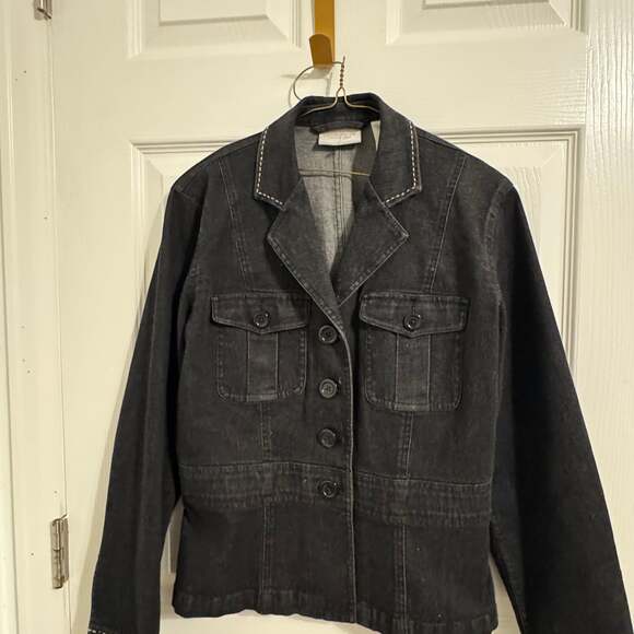 Liz Claiborne Jackets & Blazers - Liz Claiborne Black Denim Jean Jacket